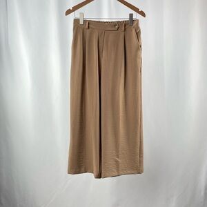 NEW Rachel Zoe Wide‎ Leg Trouser Pants in Brown Size Medium